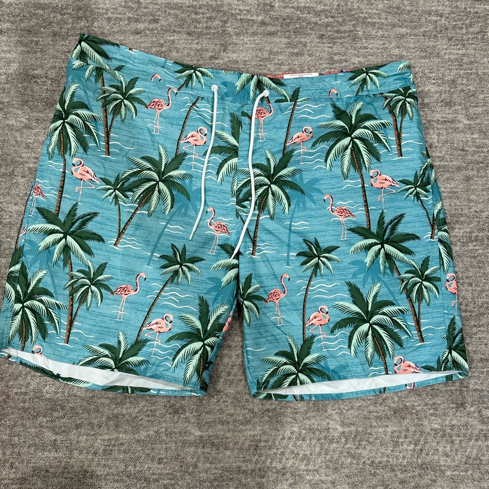 St. John's Bay Blue and Pink Board Shorts Vibrant Swimwear